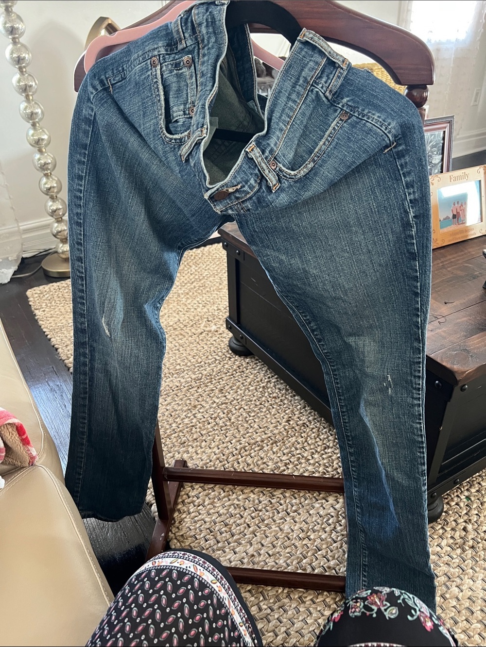 Abercrombie & Fitch Women Dark Blue Straight Jeans